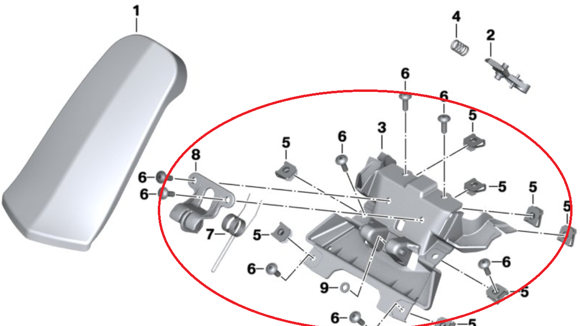 Петля лючка топливного бака 46638527127