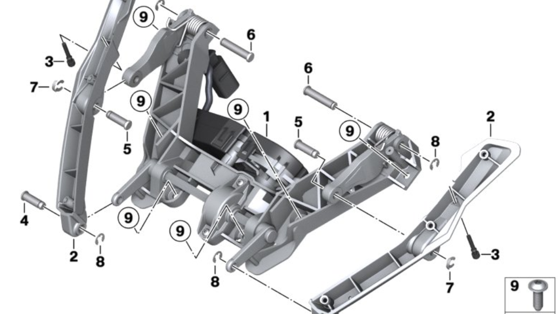 Планка крепления стекла левая K1600 46638557437