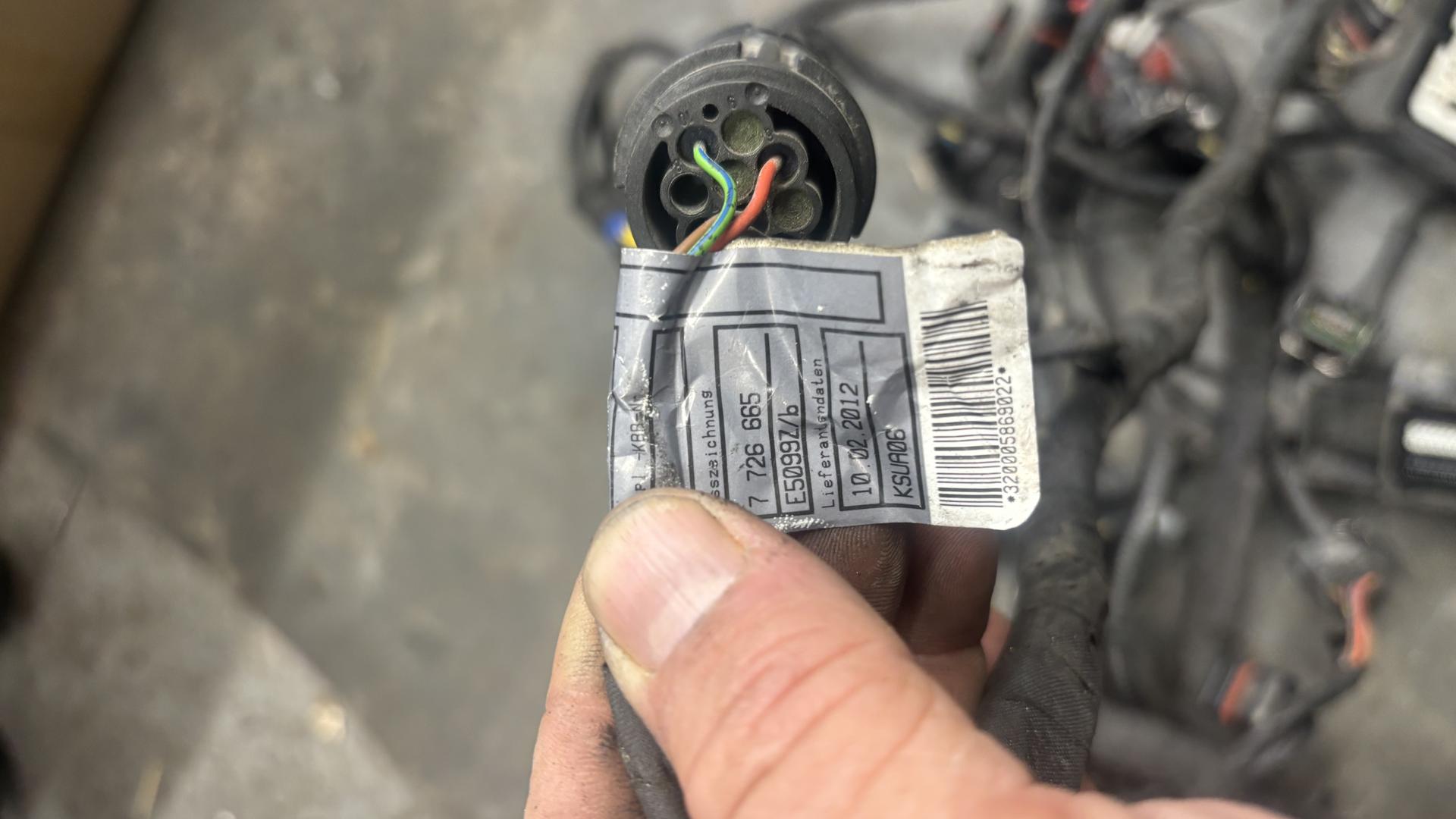 Основной жгут проводов k25 r1200gs/gsa 10-12 61117726669