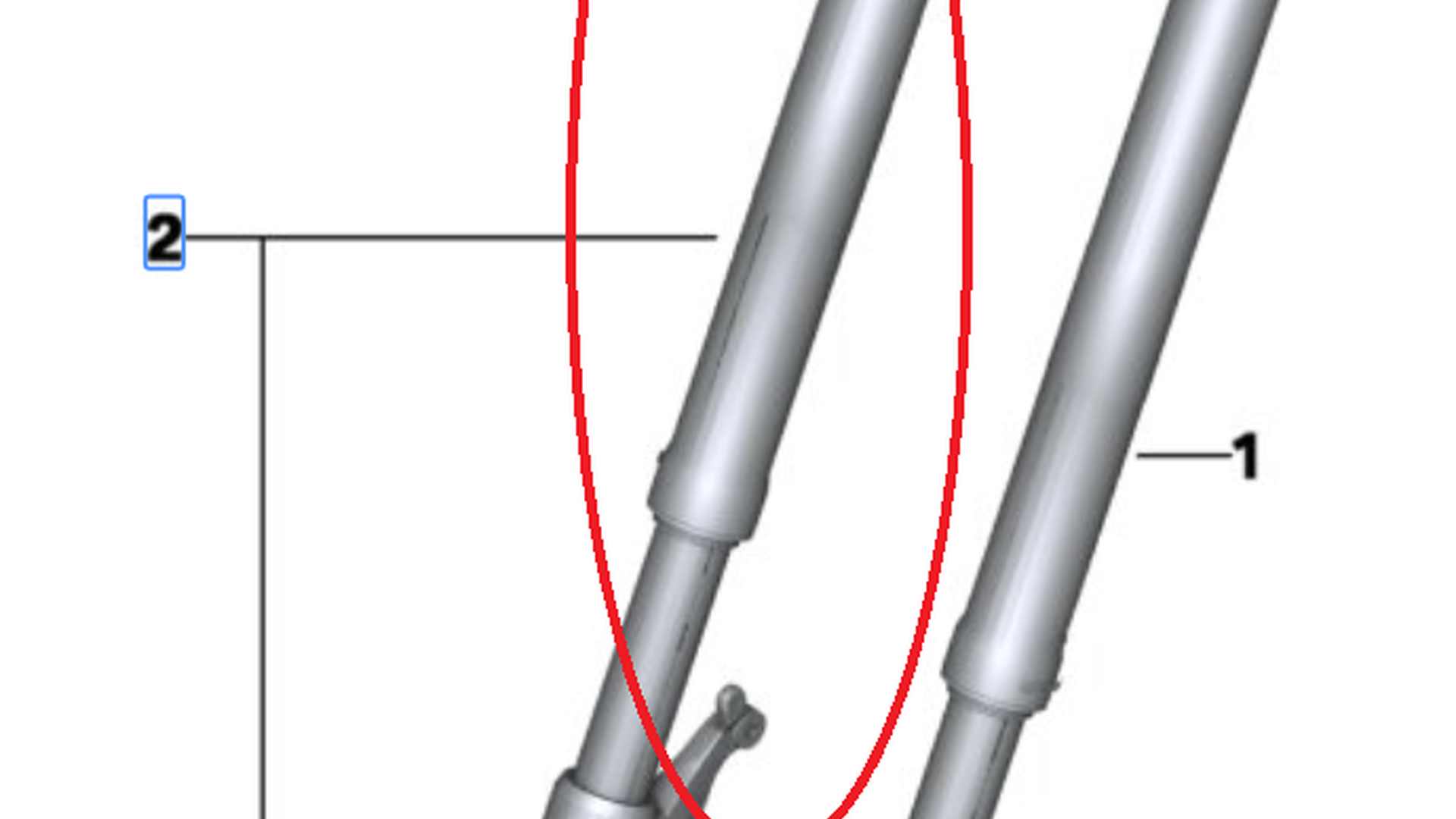 Вилка тяги правая 31428527386