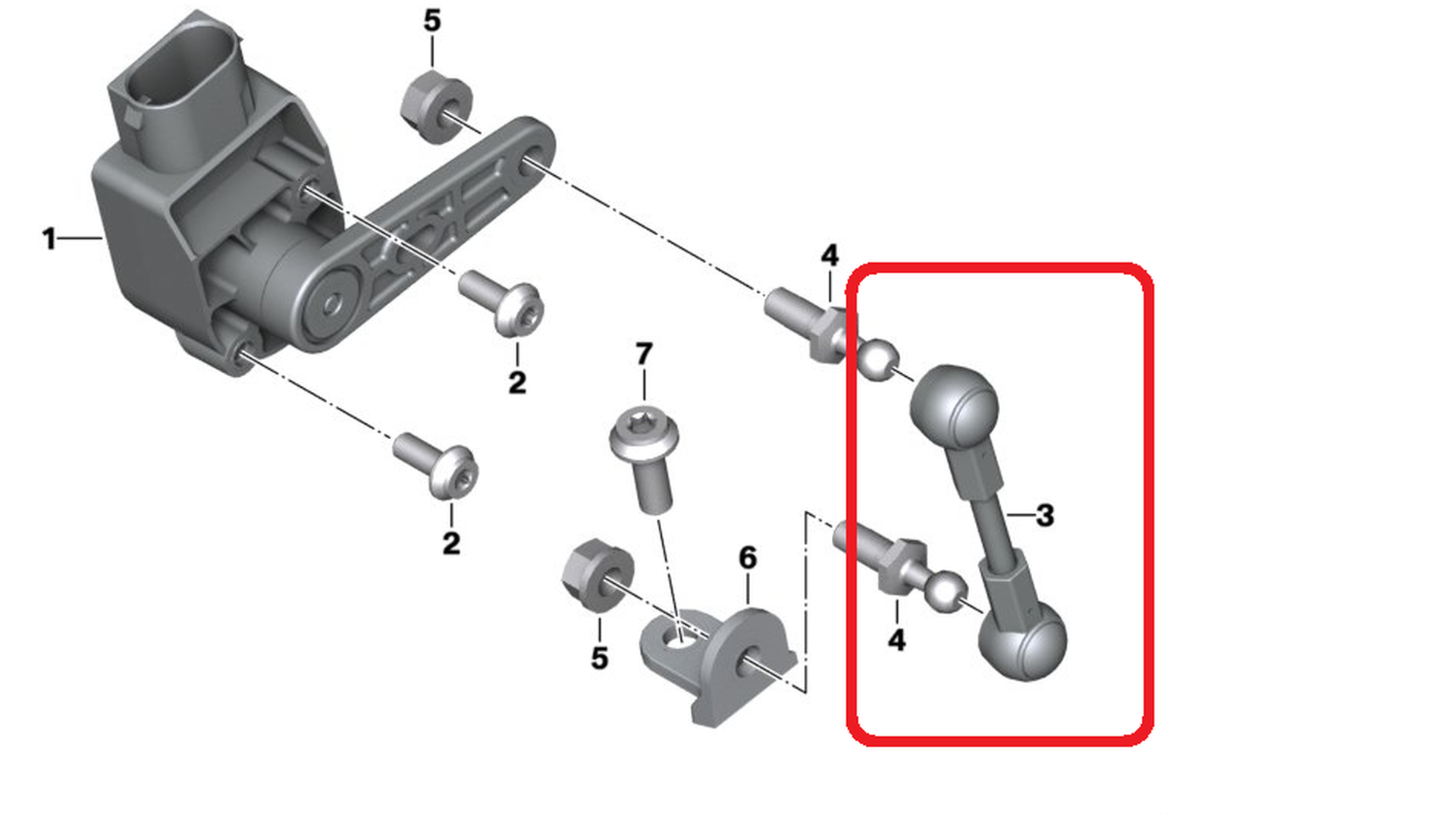 Тяга датчика дорожного просвета K80-84 33548392440